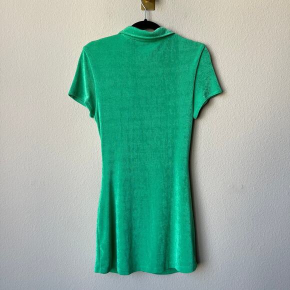 With Jéan Alexa Mini Dress in Juicy Green Size S - Picture 3 of 5